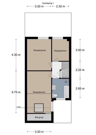 Floorplan - Laatbankstraat 18, 6291 ED Vaals